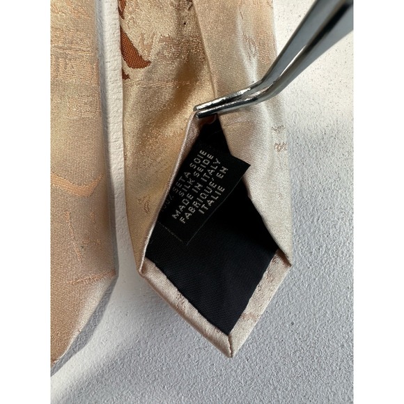 RARE VTG Jean Paul Gaultier "Juan Pablo Gualtiero" Spanish Verbiage Silk Tie - Picture 3 of 7